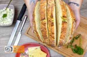 Bread filled with cheese and herbs recipe, prepping Bread filled with cheese and herbs recipe step 2