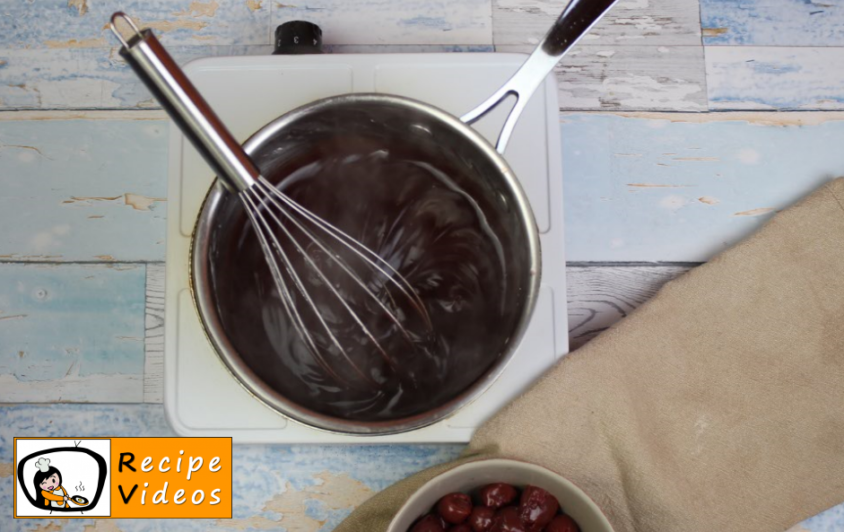 Black Forest cake recipe, prepping Black Forest cake step 8