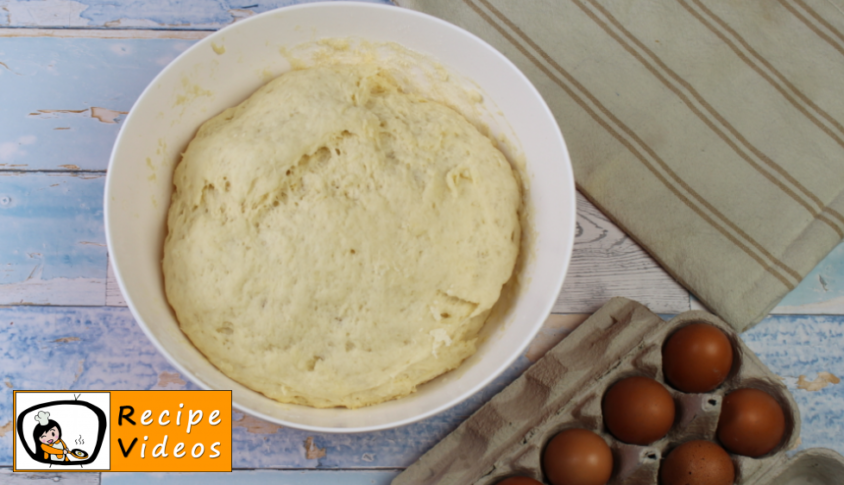 Braided yeast bun recipe, prepping Braided yeast bun step 2