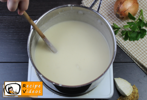 Celery cream soup recipe, prepping Celery cream soup step 7