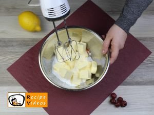 Cherry pound cake recipe, prepping Cherry pound cake step 1