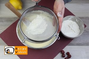 Cherry pound cake recipe, prepping Cherry pound cake step 5