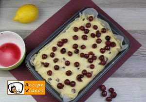 Cherry pound cake recipe, prepping Cherry pound cake step 7