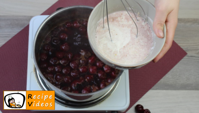 Cherry soup recipe, prepping Cherry soup step 5