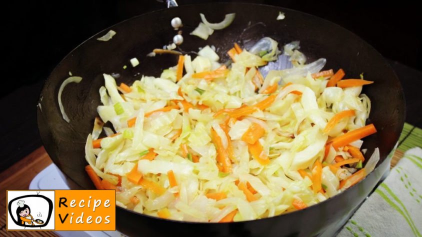 Chinese vegetables noodles recipe, prepping Chinese vegetables noodles step 4