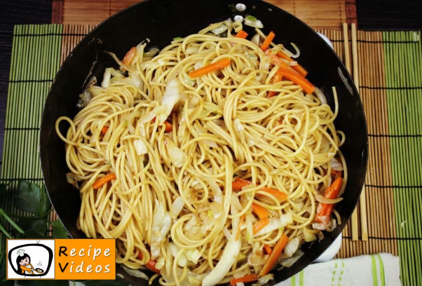 Chinese vegetables noodles recipe, prepping Chinese vegetables noodles step 6