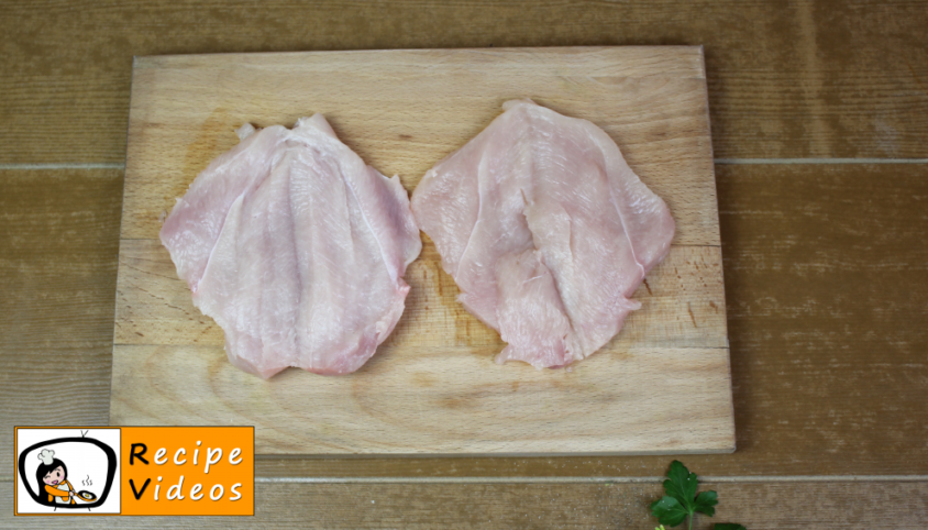 Cordon Bleu recipe, prepping Cordon Bleu step 1