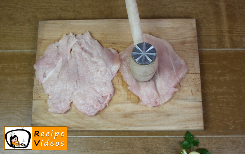 Cordon Bleu recipe, prepping Cordon Bleu step 2