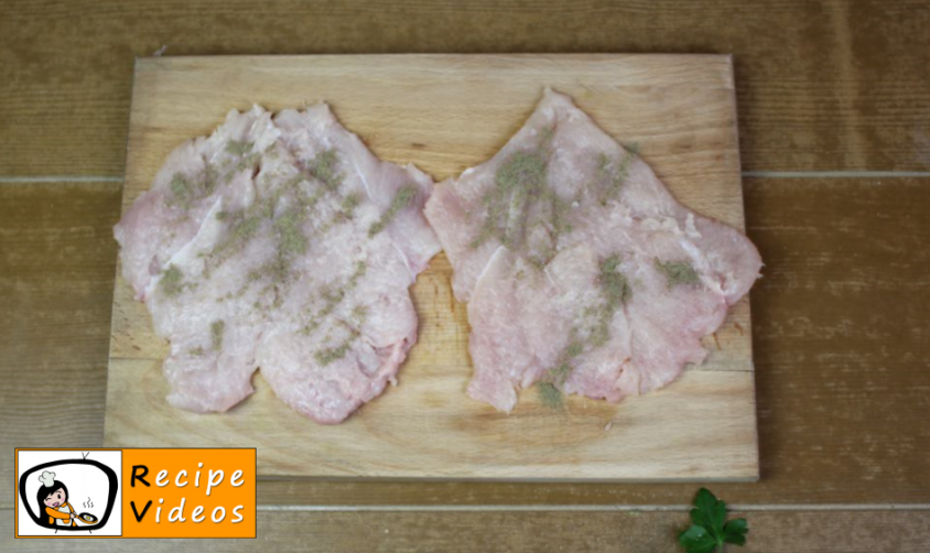 Cordon Bleu recipe, prepping Cordon Bleu step 4