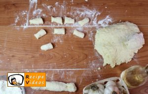 Garlic gnocchi with cheese sauce recipe, prepping Garlic gnocchi with cheese sauce step 3