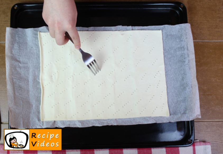 Home-made cream slices recipe, prepping Home-made cream slices step 1