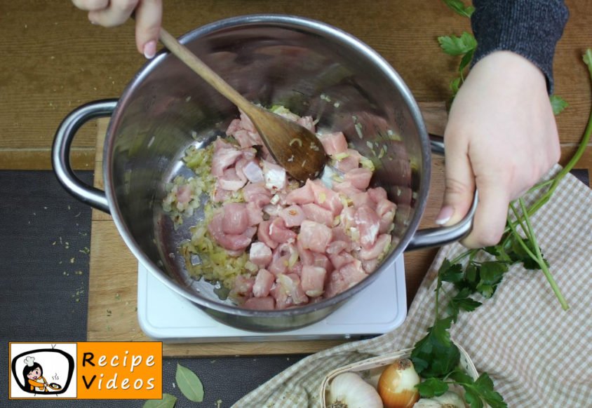 Palóc soup recipe, prepping Palóc soup step 2