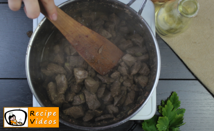 Liver strips recipe, prepping Liver strips step 2