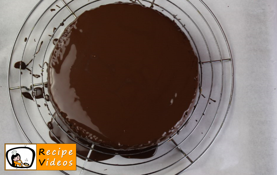 Sacher cake recipe, prepping Sacher cake step 10