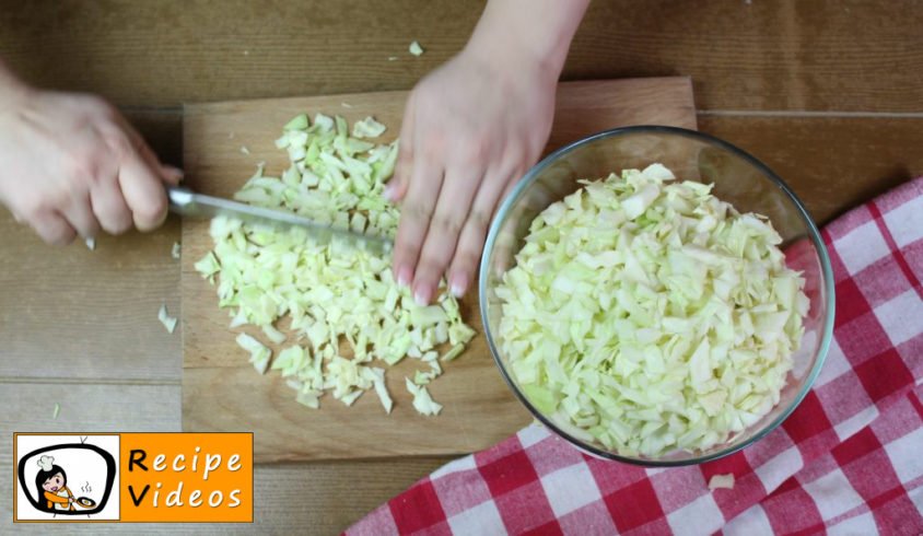 Simple cabbage and noodles recipe, prepping Simple cabbage and noodles step 1