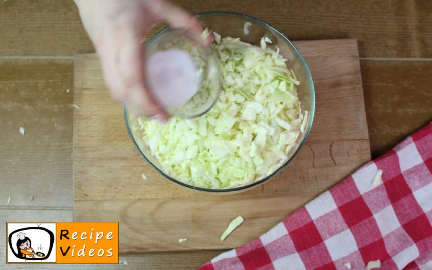 Simple cabbage and noodles recipe, prepping Simple cabbage and noodles step 2