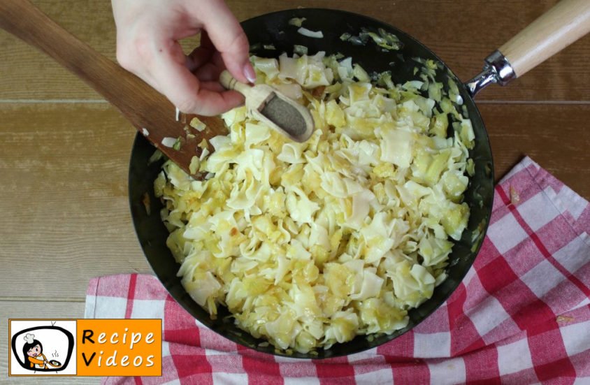 Simple cabbage and noodles recipe, prepping Simple cabbage and noodles step 5