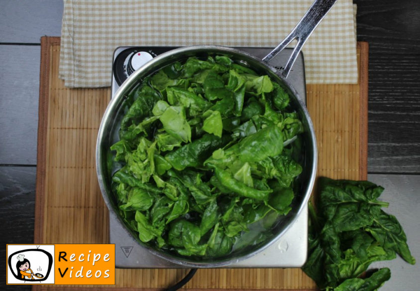 Spinach recipe, prepping Spinach step 2