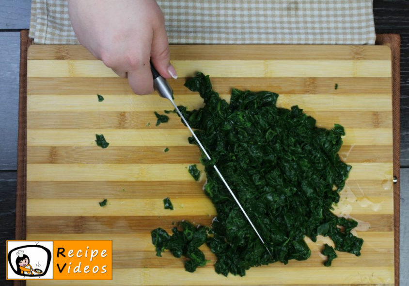 Spinach recipe, prepping Spinach step 3