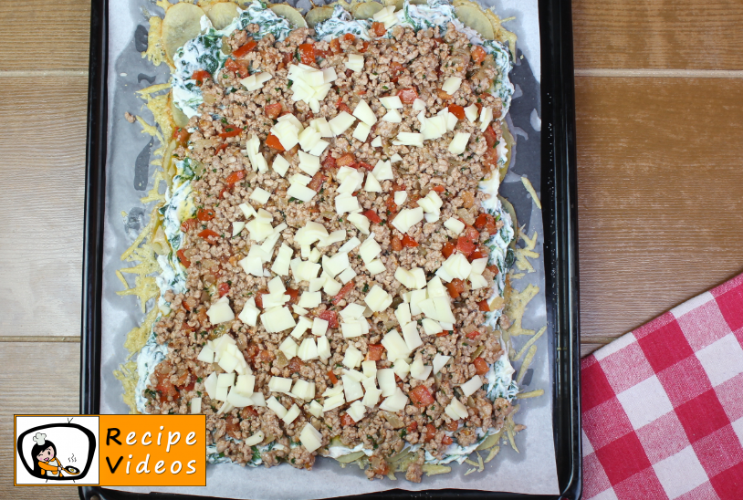 Stuffed potato roll in cheese crust recipe, prepping Stuffed potato roll in cheese crust step 11