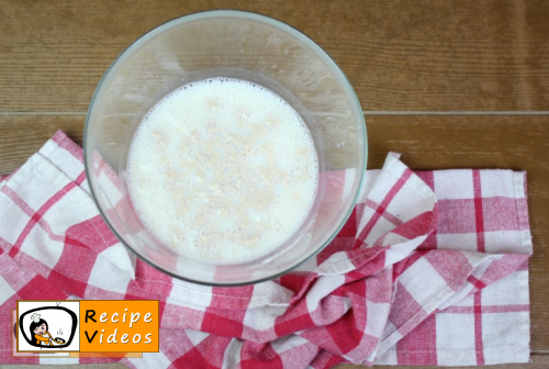 Sweet yeast nests with curd recipe, prepping Sweet yeast nests with curd step 1