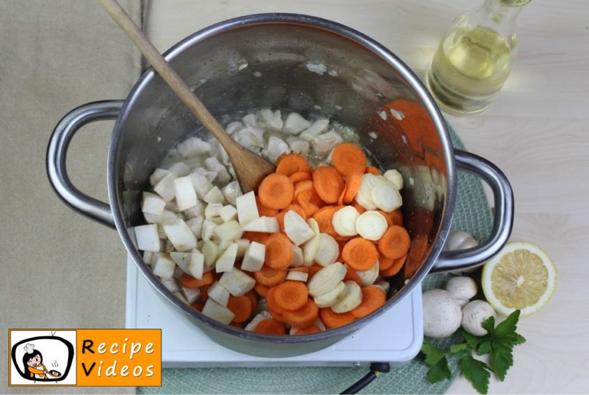 Tarragon ragout soup recipe, prepping Tarragon ragout soup step 2