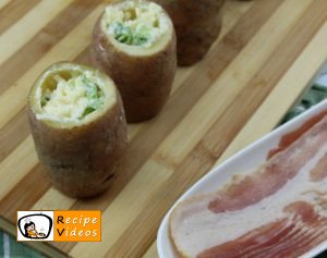 Bacon-wrapped stuffed potatoes recipe, prepping Bacon-wrapped stuffed potatoes step 5