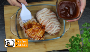 Bacon stuffed chicken breast with barbecue sauce recipe, prepping Bacon stuffed chicken breast with barbecue sauce step 7