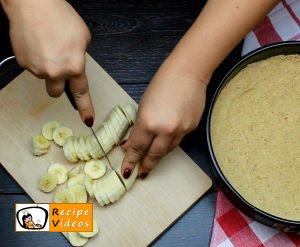 Banana cream cake recipe, prepping Banana cream cake step 2