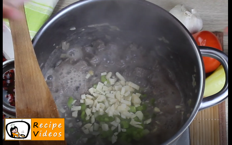 Bean goulash recipe, prepping Bean goulash step 7