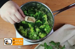 Broccoli cream soup recipe, prepping Broccoli cream soup step 7