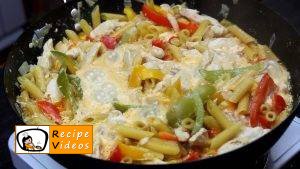 Chicken and vegetables penne recipe, prepping Chicken and vegetables penne step 5