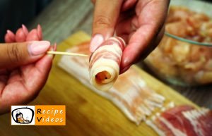 Chicken bites wrapped in bacon recipe, how to make Chicken bites wrapped in bacon step 5