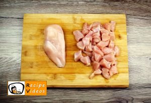 Chicken bites wrapped in bacon recipe, prepping Chicken bites wrapped in bacon step 1