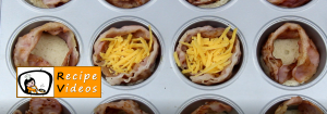 Egg muffins with cheese and bacon recipe, prepping Egg muffins with cheese and bacon step 4