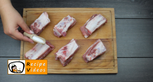 Garlic spare ribs recipe, prepping Garlic spare ribs step 1