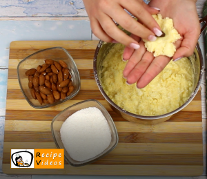 Raffaello balls recipe, prepping Raffaello balls step 3