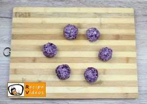 Red cabbage balls recipe, prepping Red cabbage balls step 4