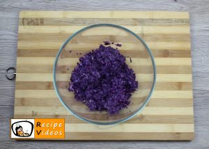 Red cabbage balls recipe, prepping Red cabbage balls step 1