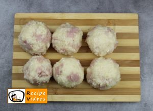 Rice balls with ham and cheese recipe, prepping Rice balls with ham and cheese step 4