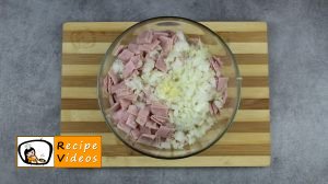 Rice balls with ham and cheese recipe, prepping Rice balls with ham and cheese step 2