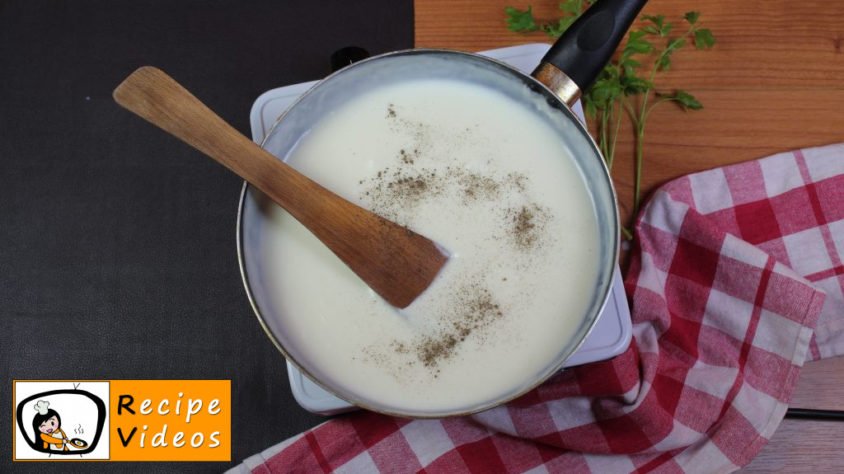 Béchamel sauce recipe, prepping Béchamel sauce step 5