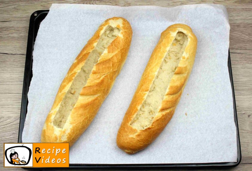 Baguette Boats recipe, prepping Baguette Boats step 5