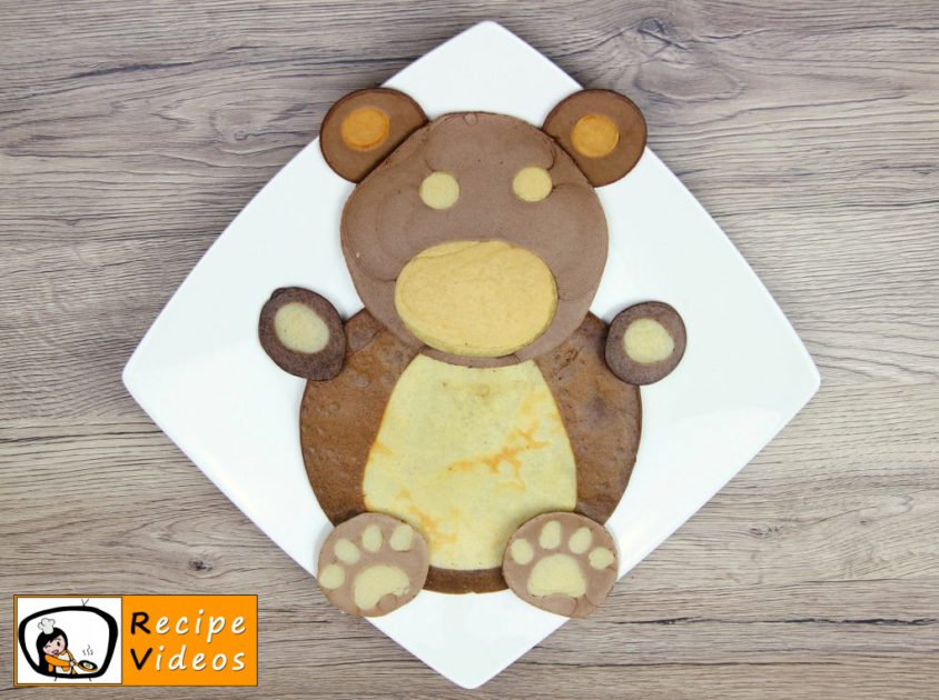 Bear-shaped Pancakes recipe, prepping Bear-shaped Pancakes step 6