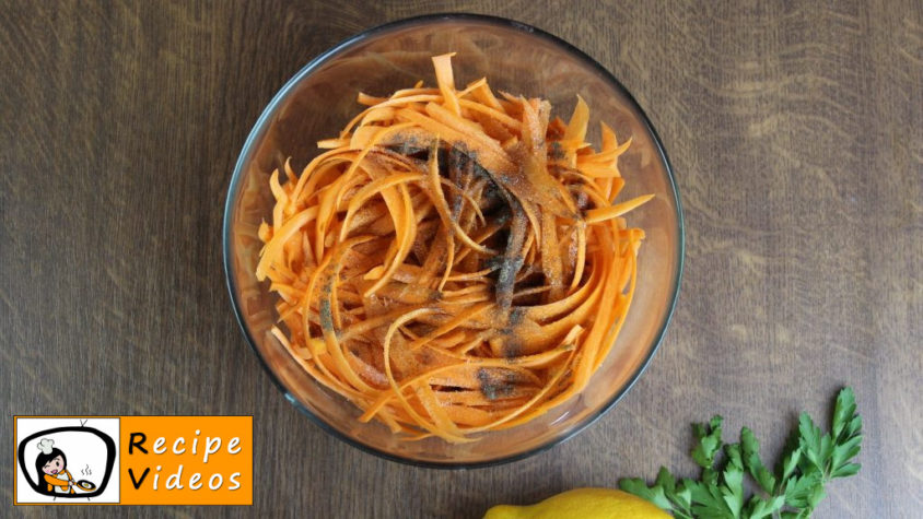 Carrot salad recipe, prepping Carrot salad step 2