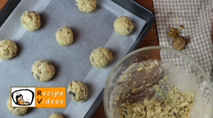 Chocolate oatmeal cookies recipe, prepping Chocolate oatmeal cookies step 6