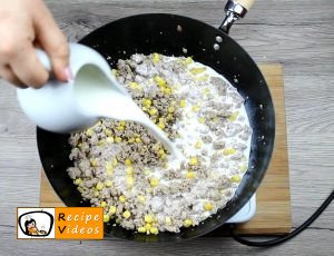 Creamy corn penne recipe, prepping Creamy corn penne step 2