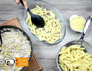 Creamy corn penne recipe, prepping Creamy corn penne step 3