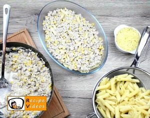 Creamy corn penne recipe, prepping Creamy corn penne step 4