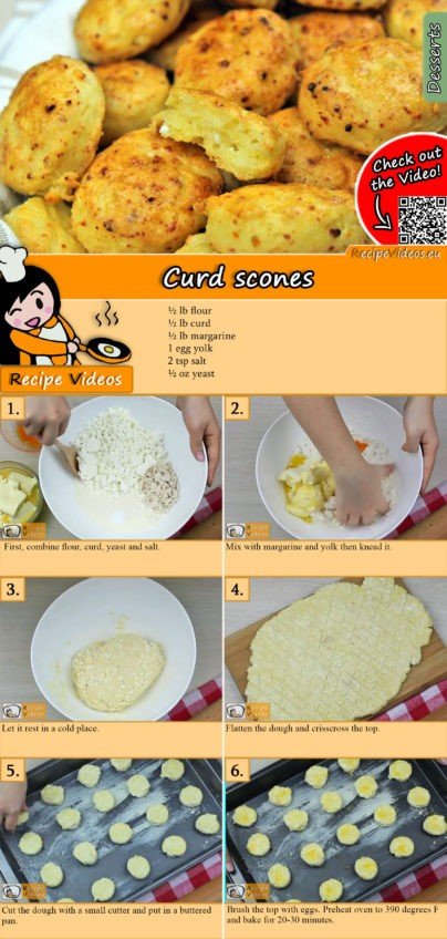 Curd scones recipe with video